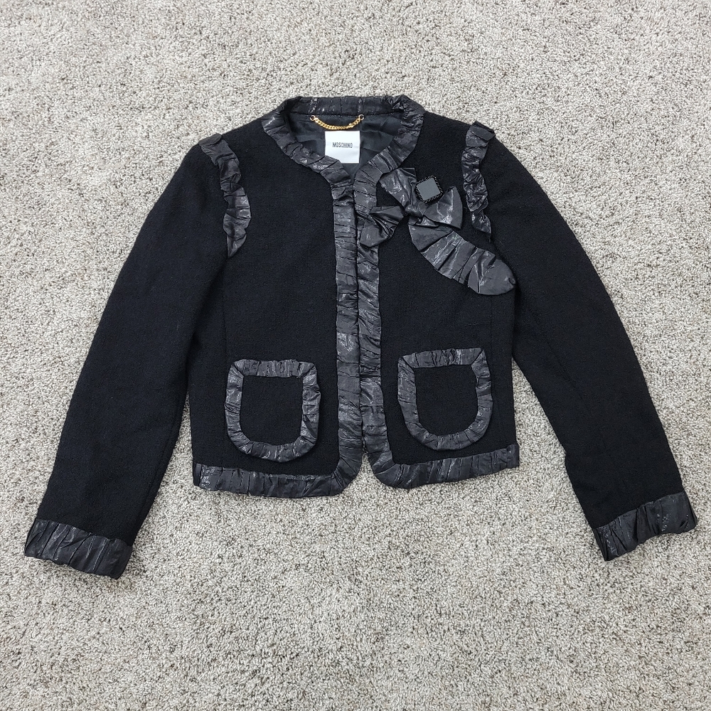 Moschino Wool Bow Blazer